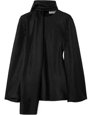 Rohe Tie-Front Shirt - Black