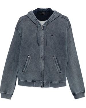 Emporio Armani Zip-Up Hoodie - Blue
