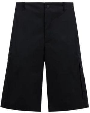 Moncler Nylon Cotton Shorts - Black