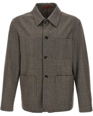 Barena 'Visal' Overshirt - Grey