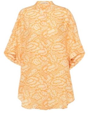 Stella McCartney Printed Silk Blouse - Natural