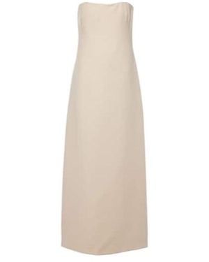 Gabriela Hearst Opus Wool And Silk Midi Dress - Natural