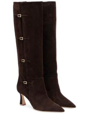 Malone Souliers Nolan 70 Suede Knee-High Boots - Black