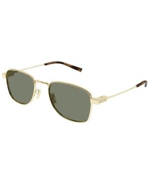 Saint Laurent Logo Framed Sunglasses - White