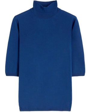 Max Mara Turtleneck Sweater - Blue