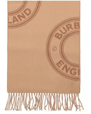 Burberry Knitted Scarf - Natural