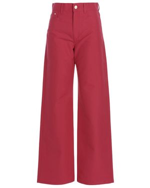 Wandler Straight Pants - Red