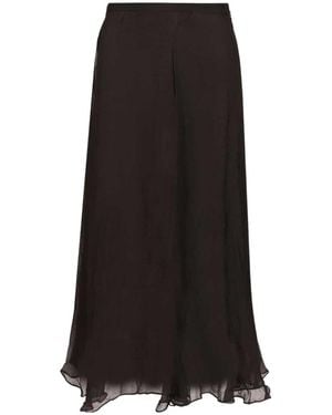 Isabel Marant Lycia Asymmetric Printed Midi Skirt - Blue