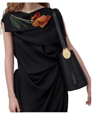 Dior Medium Médaillon Bucket Bag - Black