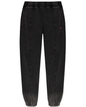 DIESEL Elastic-Waist Athletic Trousers - Black