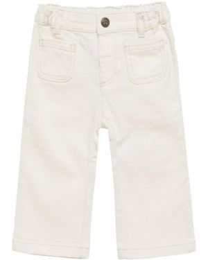 Bonpoint Logo Casual Pants - White