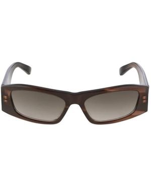 Balenciaga Eyewear Rectangle Frame Sunglasses - White