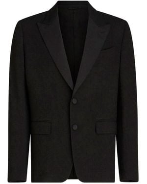 Etro Single-Breasted Evening Blazer - Black