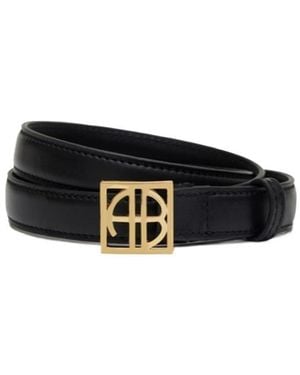 Anine Bing Monogram Belt - Black