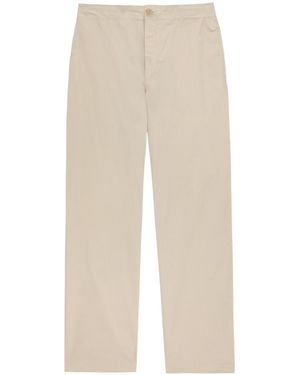 Tod's Straight-Leg Cotton-Blend Trousers - Natural