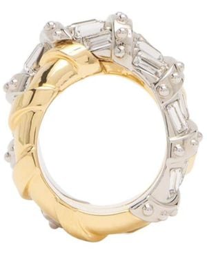 Lanvin Logo Ring - Metallic
