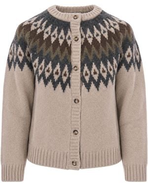 Weekend by Maxmara Long-Sleeve Knit Top - Brown