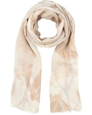 Brunello Cucinelli Flower Pattern Scarf - White