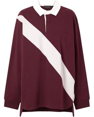 Wales Bonner Prism Cotton-Jersey Polo Shirt - Purple