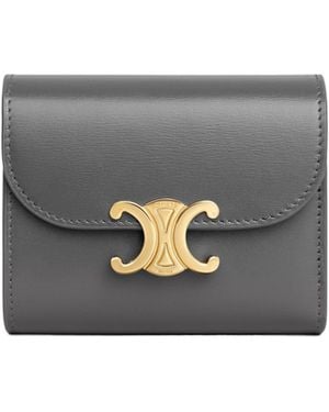 Celine Small Flap Wallet Triomphe - Grey