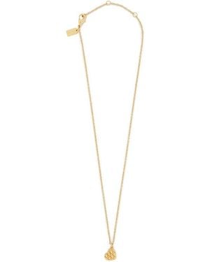 COACH Quilted Heart Necklace - White