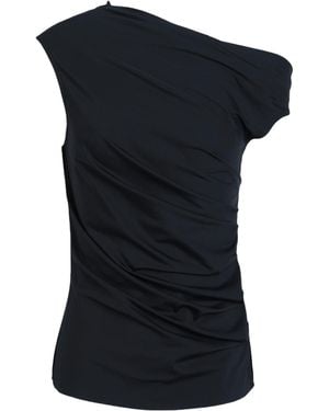MAX&Co. Draped Neckline T-Shirt - Black