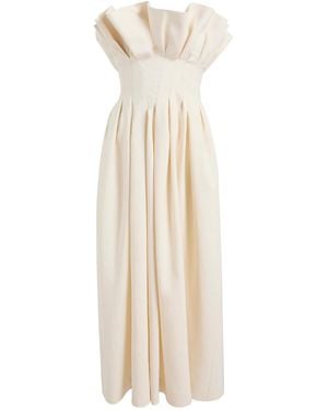 KHAITE Strapless Dress - Natural