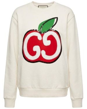 Gucci Gg Apple Sweatshirt - Pink