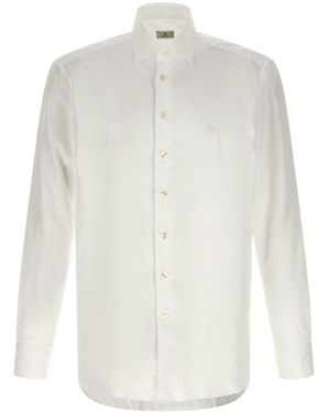 Etro Paisley Jacquard Long-Sleeved Shirt - White