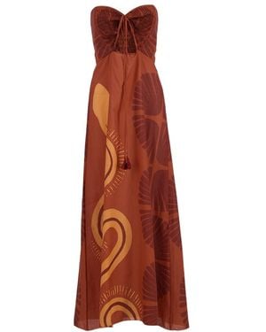 Johanna Ortiz Off-The-Shoulder Dress - Red