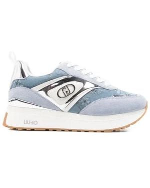 Liu Jo Floral-Print Sneakers - Blue