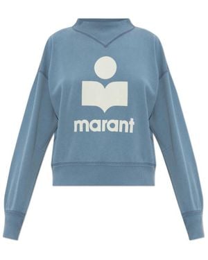 Isabel Marant Slate Ecru Cotton Jersey - Blue