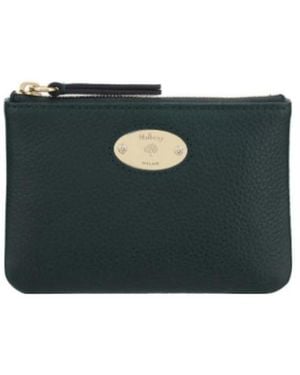 Mulberry Logo-Plaque Coin Purse - Blue