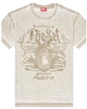 DIESEL T Norm Aa 8 Studded Graphic T-Shirt - White