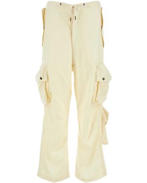 DARKPARK Cream Wool Blair Cargo Pant - Natural
