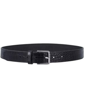 Frankie Shop Croc Adjustable Belt - White