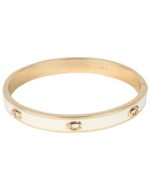 COACH Hinged Bracelet - White
