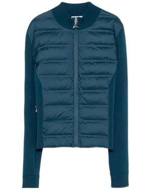 Patrizia Pepe Quilted Zipped Puffer Jacket - Blue