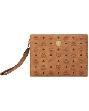 MCM Printed Handbag - Brown