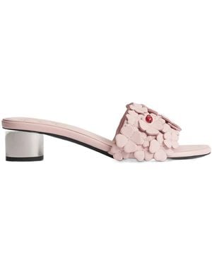 Dior Bloom Heeled Slide - Pink