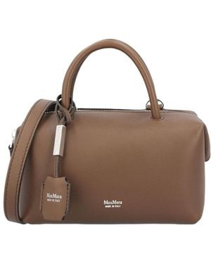Max Mara Holdalls Small Top Handle Bag - Brown