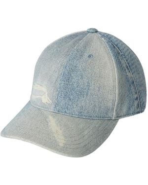 Our Legacy Denim-Print Cap - Blue