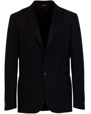 Tonello Single-Breasted Suit Jacket - Black