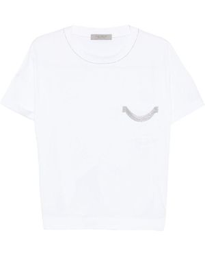 D.exterior Embellished Pocket T-Shirt - White