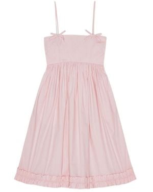Ganni Strappy Dress - Pink