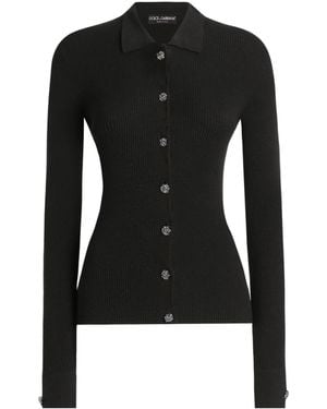 Dolce & Gabbana Long-Sleeved Cardigan - Black