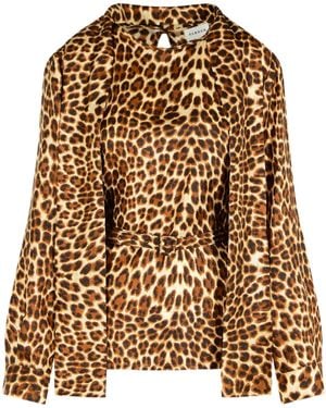 P.A.R.O.S.H. Animlier Silk Blouse - Brown