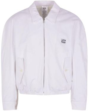 Magliano Logo Patch Zip-Up Jacket - Blue
