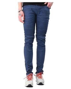 Balmain Pleated Jeans - Blue