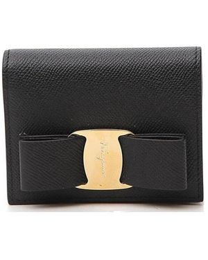 Ferragamo Ferragamo Vara Bow Coin Purse - Black